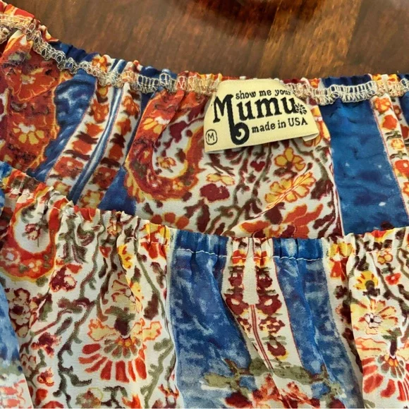 Show Me Your Mumu Off Shoulder Boho Mini Dress - Picture 4 of 4